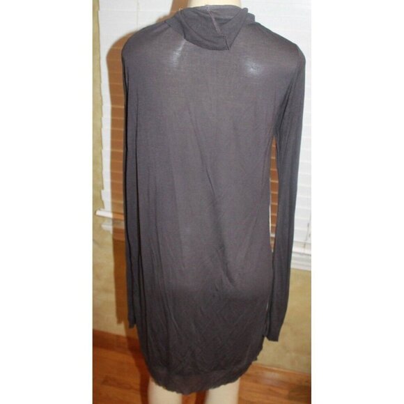Pete&Greta Johnny Was gray draped open front cardigan size s - Picture 5 of 6
